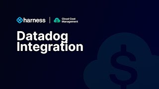 Harness Cloud Cost Management - Datadog Integration