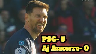 psg vs aj auxerre Highlights | Hugo Ekitike Goal | Mbappe Goal | Hakimi goal | psg 5 aj auxerre 0 |