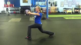 MEDICINE BALL: Lunge with rotation