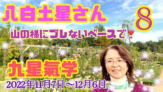 八白土星さんの11月【占い】2022年11月7日から12月6日の九星氣学メッセージ！落ち着いて何事にも対処したら、12月の素晴らしい準備と土台期間になる！