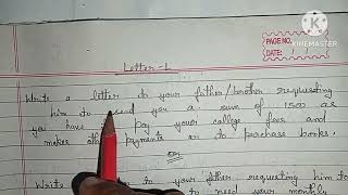 Letter -1:- demanding money, Class:- 6th to 10th by #EducationcoachingbyAnkitsir