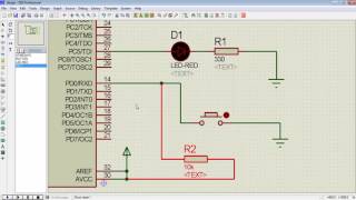 Atmega16 Tutorial 6 - sbit keyword & Switch Interface