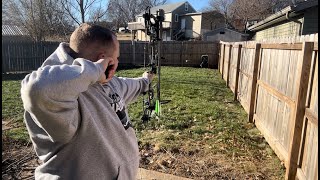 Archery practice in freezing cold temps | Mathews Triax