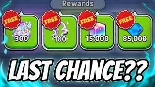 LAST CHANCE! 😱 Claim 85K Crystals, 15K Rainbows Cubes in CRK!