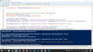 PowerShell for SQL Restores