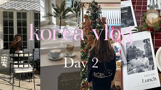 【韓国vlog】2022.12🇰🇷/3年ぶりの韓国旅行Day2/4泊5日ソウル旅/韓国で1番おしゃれでかわいいレストランでランチ/カフェ/狎鴎亭