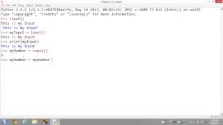Python Tutorial 8 - Getting User Input