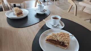 Szama Vlog - Merkury Café and Lunch - Espresso i szarlotka