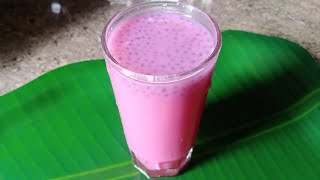 ரோஸ் மில்க் || How to prepare Rose Milk Recipe at home || Summer special drink