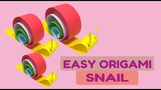 how to make easy origami SNAIL || how to make a paper SNAIL easy origami | origami easy step by step