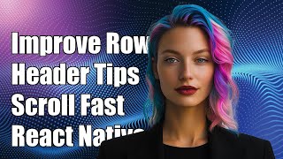 Improving React Native Sticky Row and Header Scroll Performance Tips