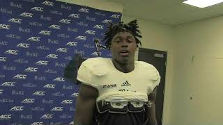 2017 Rice-Pitt postgame -- J. T. Ibe