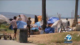 Sheriff Villanueva, deputies, mental health teams visit Venice homeless encampment | ABC7