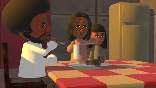 the chicken is cold from the boondocks but reanimated with miis