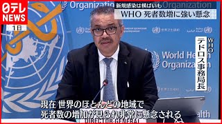 【WHO】「新規感染者数は横ばいも死者数は増加」強い懸念