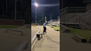 Kickflip 5-0 on sketchy ledge #skateboarding