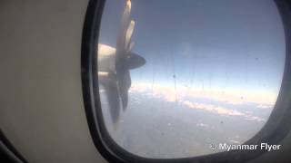 [GoPro] Air Bagan ATR 72-500 FULL FLIGHT! W9 607 Yangon to Chiang Mai