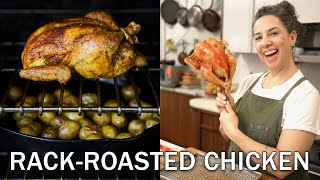 Carla Lalli Music's Crispy Rack Roasted Chicken Recipe