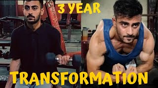 23 Years Old - 3 Year Crazy Natural Body TRANSFORMATION | Skinny to Fit Journey | Gym Motivation