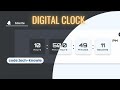 Create A Digital Clock Using HTML CSS javascript | How to create a clock by javascript