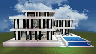 How to make a Modern Mansion 😲🏠 in Minecraft | #minecraft #how #minecraftbuilding #house