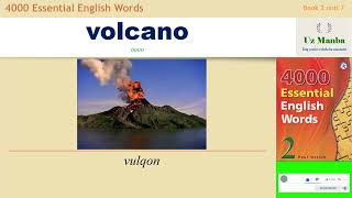 4000 Essential English Words 2 Unit 7 inglizcha lug'at