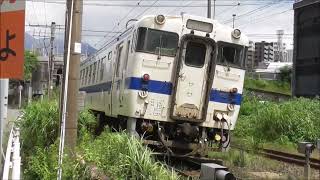 JR九州　 キハ140鹿児島中央駅～国分駅1輌）（6758D）140 2061 　新長田踏切　撮影日2024 6 14