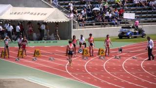 20150620関東高校陸上北関東女子100m予選1組