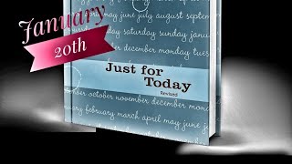 January 20th NA Daily Meditation | Just for Today Reflection | Narcotics Anonymous Sobriety Support