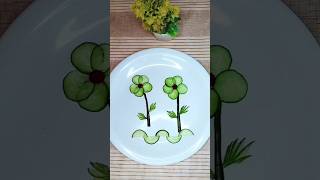 Vegetables Carving Ideas l Vegetable Salad #art #cucumbercarving #cookwithsidra #carving #diycrafts