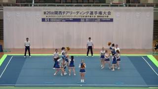 Div1第10位　金光大阪高 GOLD FLASH/第26回関西ﾁｱﾘｰﾃﾞｨﾝｸﾞ選手権大会2017