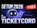 Custom Discord Ticket Bot Setup (2026 New UI) - Free & No Coding