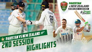 2nd Session Highlights | Pakistan vs New Zealand | 2nd Test Day 1 | PCB | MZ2L