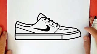 HOW TO DRAW A NIKE SHOES