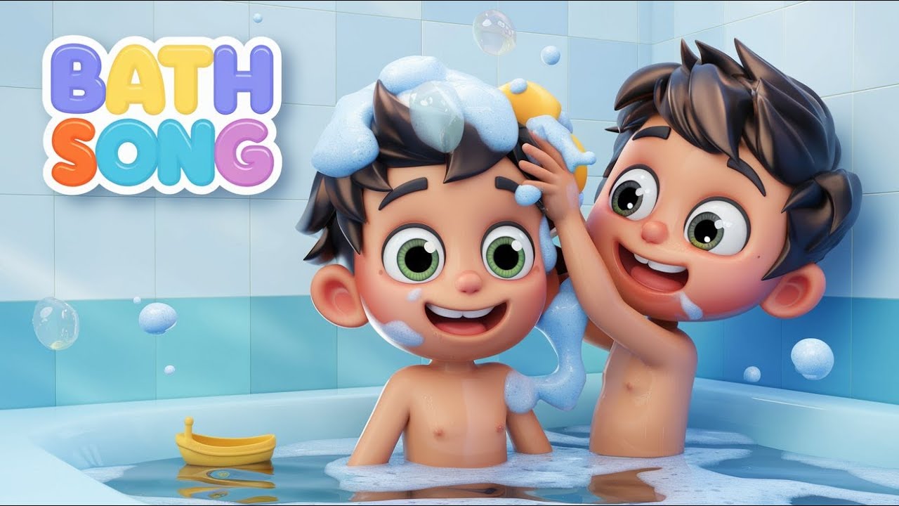 Bath Time Fun Bath Song Nursery Rhymes For Kids Youtube