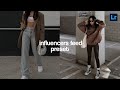 Influencers Feed 09 preset | Instagram feed | lightroom free presets