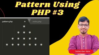 pattern program using php || #3 (Pyramid Pattern)