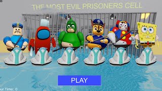 All Games - WATER BARRY'S PRISON RUN Roblox Among Us Paw Patrol Digital Circus Pj Masks Spongebob