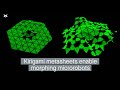 Electronically controllable microscopic morphing robots: metasheet kirigami