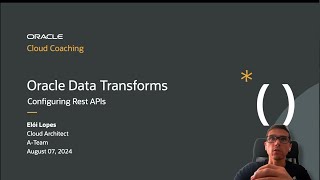 Oracle Data Transforms - Configuring Rest APIs