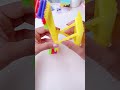 diy straws to make miniature playground 🛝 shorts art diy youtubeshorts