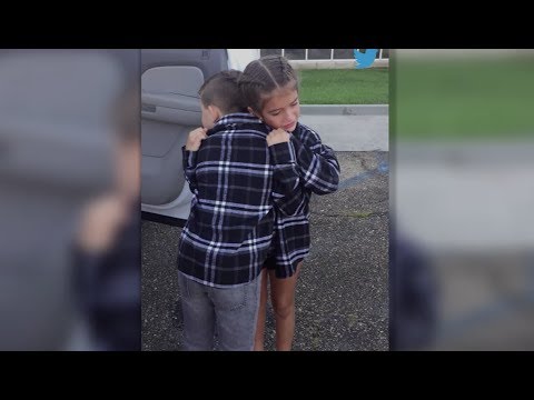 Hearts Melt as 9-Year-Old 'Couple' Says Goodbye Hearts Melt as 9-Year-Old 'Couple' Says Goodbye