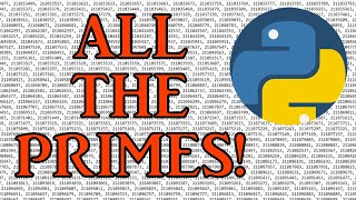 Simple Prime Number Finder in Python