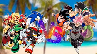 Team Dragon Ball VS Team Archie Sonic Sprite Animation
