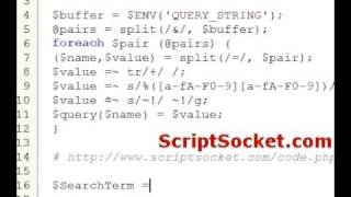 Perl Tutorial 39 - Parse a Form where Method=Get