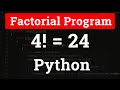 Python Program to Find the Factorial of a Number Tutorial