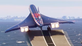 Concorde Ski-Jump Ramp Takeoff from UK Aircraft Carrier in Microsoft Flight Simulator!