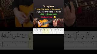 Scorpions-When The Smoke Is Going Down #shorts #tutorial #guitar #music #scorpions #short #flamenco