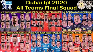 Dubai IPL 2020 in UAE | All Teams New Squad | IPL 2020 All Teams Best Squad | IPL All team Squad