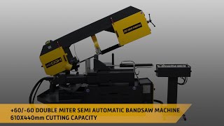 BMSY 440DGH - Çift Taraf Açılı Şerit Testere Makinası / Double Miter Bandsaw Machine